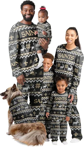Miniatura 5 de FOCO NFL womens Nfl Team Ugly Pattern Matching Set Family Holiday Pajamas
