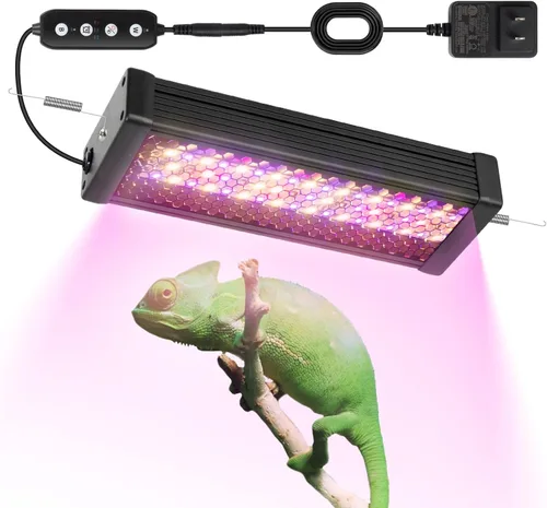 Miniatura 11 de HNRLOY Luz de reptil UVB, lámpara de reptil LED regulable UVA UVB de 9 W para dragón barbudo, camaleón, tortugas, gecko, serpiente, lagarto