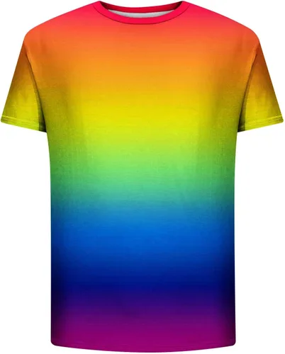 Miniatura 5 de Hombres Casual Cuello Redondo Impresión Jersey Tops Moda Patrón Camisa Fitness Deportes Manga Corta Camiseta Blusa