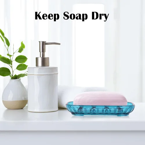 Miniatura 3 de Paquete de 2 soportes para jabonera para barra de jabón, jaboneras de baño, jabonera, bandeja de jabón para ducha, baño, fregadero de cocina