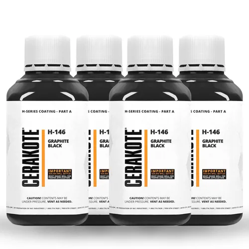 Miniatura 134 de CERAKOTE (Curación en horno) H-Series Negro Grafito [32 oz] H-146Q - Nuestra tecnología cerámica combina rendimiento con color en todos los metales