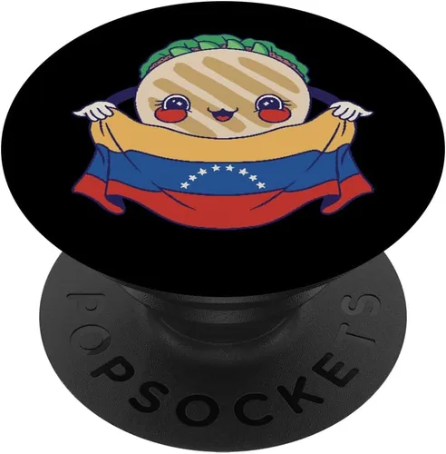 Venezuela Arepa PopSockets de personaje PopGrip estándar