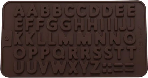 1 unidades/paquete de moldes de silicona con números del alfabeto, colgante de cristal, resina epoxi para manualidades de pasteles de chocolate