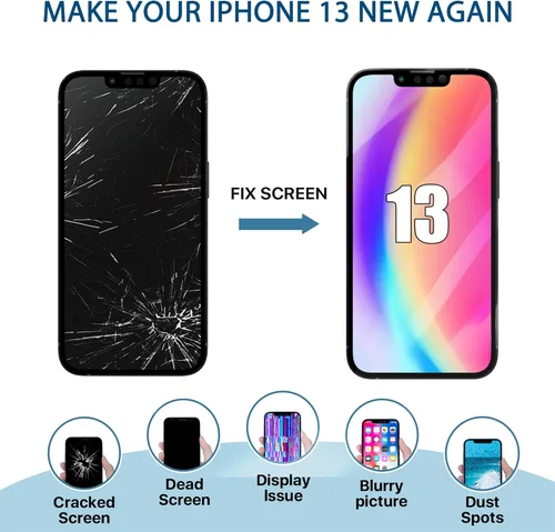 Miniatura 5 de EXW Pantalla de repuesto para iPhone 13 de 6.1 pulgadas, digitalizador de pantalla LCD Full HD, pantalla táctil de calidad con herramientas