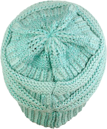 Miniatura 172 de C.C Trendy Warm Chunky Soft Stretch Cable Knit Beanie