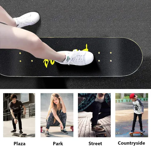 Miniatura 7 de PHOEROS Complete Skateboards- Standard Skateboards for Beginners Kids Boys Girls Teenager- 31''x 10''Canadian Maple Cruiser Pro Skate Board