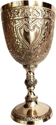 BONA FIDE - Vaso de latón puro de calibre pesado, copa de cáliz de latón puro, copas de champán de alta calidad, vaso para beber vino, vasos para