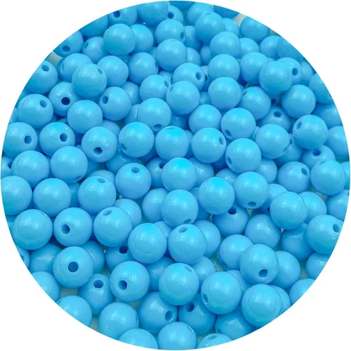 Miniatura 10 de 400 cuentas redondas de acrílico pastel de 0.315 pulgadas (0.315 in), cuentas espaciadoras de color caramelo, cuentas de resina de plástico para 306