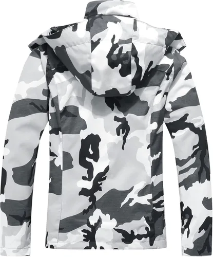 Miniatura 2 de OTU Chaqueta impermeable para mujer, ligera, impermeable con capucha para senderismo, viajes al exterior.
