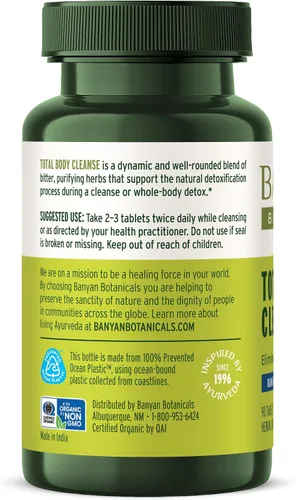 Miniatura 7 de Banyan Botanicals Total Body Cleanse - Suplemento de desintoxicación orgánico con amla y manjistha - Apoya la limpieza ayurvédica