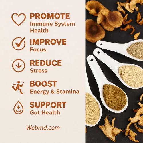 Miniatura 6 de Cherie Sweet Heart 7 - Extracto de hongos en polvo, mezcla orgánica de superalimentos USDA con melena de león, reishi, cordyceps, maitake, shiitake
