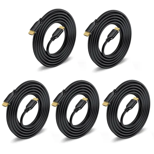 Miniatura 13 de Cable HDMI corto de 1 pie, paquete de 2 unidades, 4K de 1 pie HDMI a HDMI de alta velocidad, cable HDMI 2.0 compatible con 4K @60Hz, 2K, 1080P, HDCP