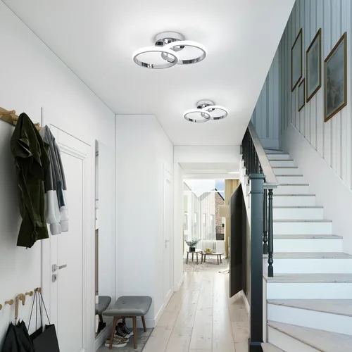 Miniatura 9 de CANEOE Lámparas de Techo LED Redondas Modernas, 6000K Blanco Frío, Lámparas de Techo para Pasillo, Luces de Techo Cerca del Techo para Baño