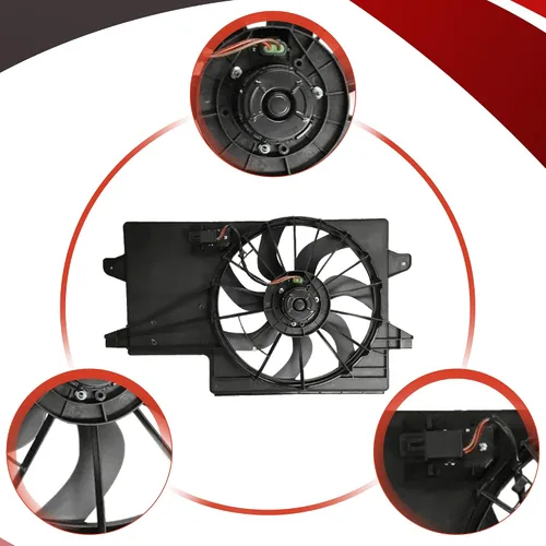 Miniatura 3 de PartsFlow Conjunto de ventilador de refrigeración del radiador compatible con Ford Focus 621-043 2008-2011