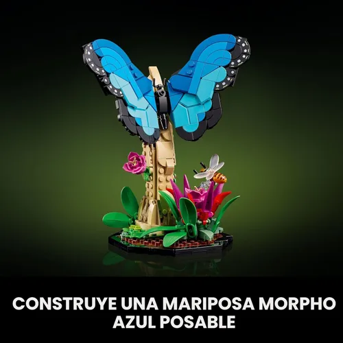 Miniatura 3 de LEGO Ideas La Colección de Insectos, Divertido Regalo para Amantes de la Naturaleza, con Modelos de Mariposa Azul Morpho a Tamaño Real, Escarabajo