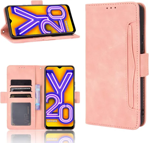 Miniatura 7 de Funda para Vivo Y20 2020, funda para Vivo Y20 2020 V2029 / Y20i V2027 Funda de piel sintética con tapa para Vivo Y20 2020, color negro