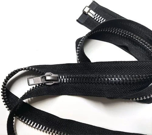 Miniatura 6 de #10 - Chaqueta separadora de 22 pulgadas, cremallera de metal de níquel negro, cremalleras de metal resistente para chaquetas, abrigos de costura