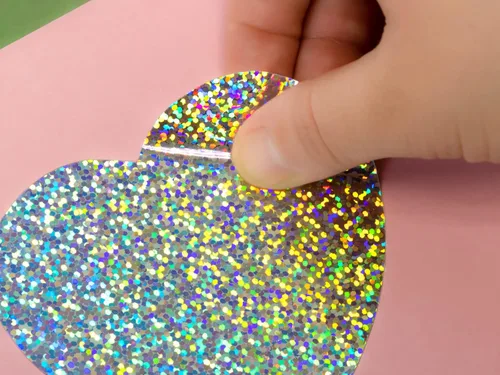 Miniatura 5 de Papel autoadhesivo holográfico 5 colores surtidos
