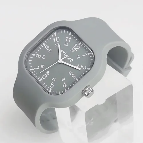 Miniatura 3 de Reloj cuadrado para mujer, 24 horas, 3 manecillas, fácil de leer, para enfermeras, estudiantes de medicina, profesores, médicos, colorido
