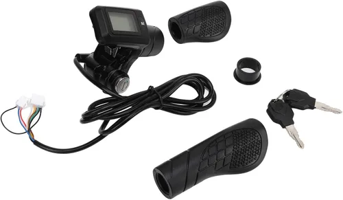 Miniatura 5 de Empuñadura de acelerador de scooter eléctrico, pantalla LCD, acelerador de media torsión para viajeros E Scooter Grip compatible con manillares