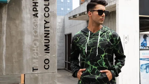 Miniatura 3 de uideazone Sudadera con capucha con estampado 3D para hombre y mujer, con bolsillo tipo canguro