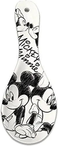 Disney Mickey y Minnie Mouse Sketch - Cuchara de cerámica, 9 pulgadas