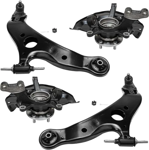 Miniatura 229 de Detroit Axle - Brazos de control superiores traseros para Chrysler 300 Dodge Challenger Charger Magnum, reemplazo del conjunto de brazos de control