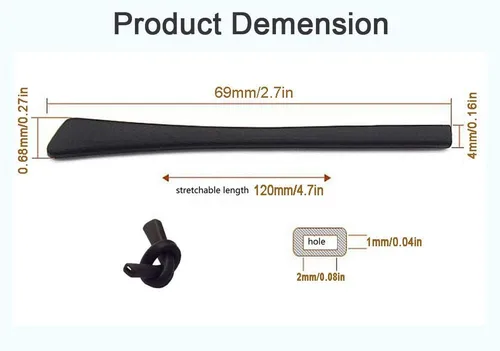 Miniatura 2 de 10 pares de puntas de silicona antideslizantes para las orejas, funda de tubo, puntas de repuesto suaves solo para lentes de sol de alambre delgado