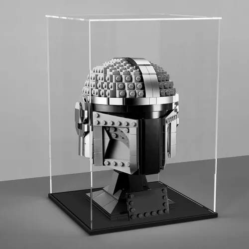 Miniatura 12 de Vitrina de acrílico transparente para juguetes coleccionables, caja de acrílico para ensamblar, escaparate de protección a prueba de polvo con base