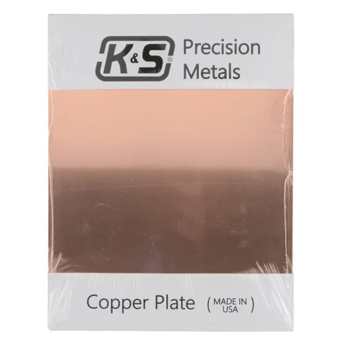 Miniatura 8 de K&S Precision Metals - Placa de grabado de cobre 6604 – 0.050 pulgadas de grosor x 8 pulgadas de ancho x 10 pulgadas de largo – Manualidades