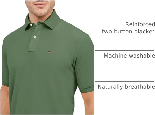 Miniatura 38 de Tommy Hilfiger Polo de piqué de algodón de manga corta para hombre en ajuste regular