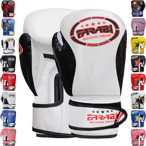 Miniatura 5 de Farabi - Guantes de boxeo para niños, para Muay Thai, Kick Boxing, entrenamiento, MMA, saco de boxeo