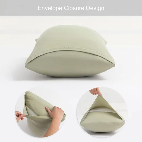 Miniatura 128 de Juego de 2 fundas de almohada pequeñas de punto Jersey Knit para viajes o niños pequeños de 12 x 16 pulgadas, 13 x 18 o 14 x 20 pulgadas, sobre