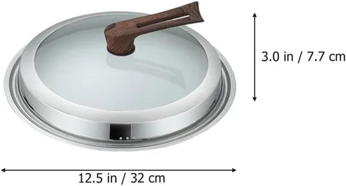 Miniatura 5 de Luxshiny Tapas de repuesto para utensilios de cocina, cubierta universal para ollas de vidrio para freír