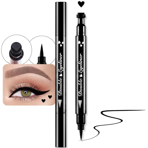 Miniatura 14 de evpct 1 Pieza Sello de Delineadores de Ojos Alados Color Negro, Sellos Faciales de Lunas Negras Maquillaje Delineador de Ojos Juego de Herramientas