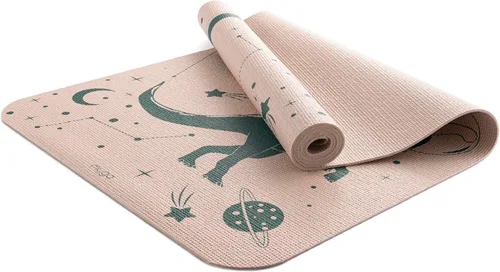 Miniatura 5 de Myga Estera de Yoga para Niños con Estampado de Seda, Estera de Yoga Antideslizante para Ejercicio de Niños, Fitness, Yoga y Mindfulness, Estera