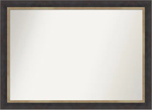 Miniatura 398 de Amanti Art Espejo personalizado, espejo de baño negro Astor, espejo de pared o espejo de tocador de baño sobre el fregadero (25 x 25 pulgadas)
