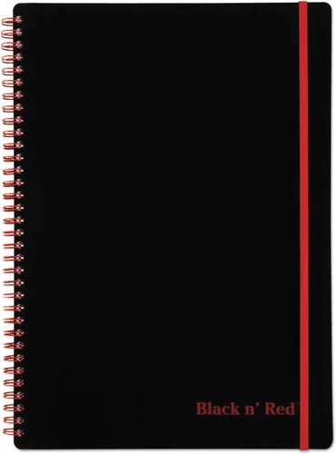 Miniatura 4 de Black n' Red cuaderno, diario de negocios, 11-3/4" x 8-1/4", 70 hojas, rayado, papel Optik, aplicación Scribzee, cubierta de polímero flexible