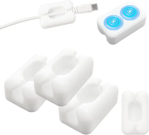 Miniatura 12 de Organizador de cables de silicona para cables, clips de cuerda de luz, organizador de cables de electrodomésticos, organizador de cables
