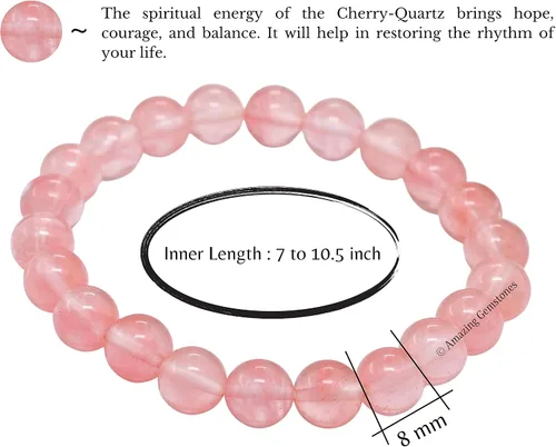 Miniatura 812 de Amazing Gemstone Crystal Bracelet for Women Men's Gifts - Protection Healing Crystal Bracelet - 8mm Gemstone Beaded Stretchable Bracelet Pulseras