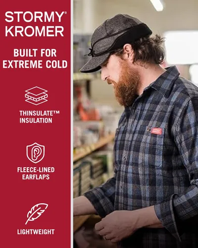 Miniatura 36 de Stormy Kromer Rancher Cap - Gorro de lana Thinsulate de invierno con orejeras de forro polar