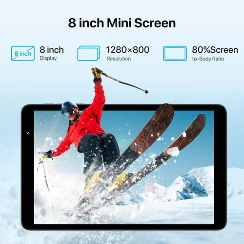 Miniatura 5 de UMIDIGI G1 Tab mini Android 14 Nueva Tablet 2024, 7(3+4)GB+32GB 1TB expandible, Modelo Wi-Fi 6, Tablet de 8 pulgadas con procesador Quad-Core hasta