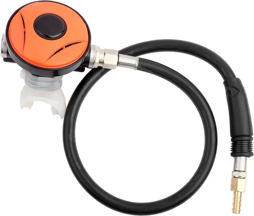 Miniatura 3 de Regulador de buceo ajustable de dos etapas, piezas de aparato de respiración subacuática de buceo, máscara, válvula, manguera, conector