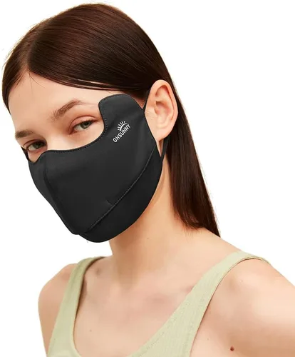 Miniatura 2 de OHYOGA Polaina para el cuello UPF 50+ UV cubierta de bufanda de protección solar pasamontañas de tela con bucles para las orejas