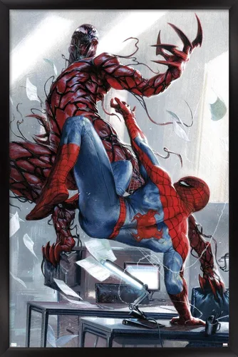 Miniatura 11 de Trends International Marvel Comics Carnage - Póster de pared de batalla con Spider-Man, 22.375 x 34 pulgadas, versión premium sin marco