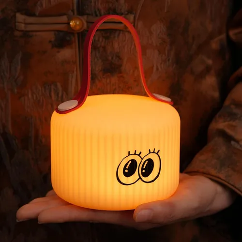 Miniatura 8 de Luz nocturna para cuarto de bebé, lámpara nocturna con interruptor de palanca para dormitorio, lámparas recargables por USB, 2 modos de luz, juguete