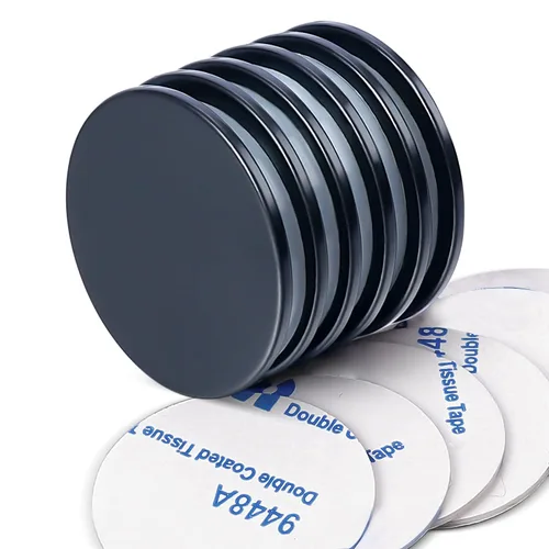 Miniatura 27 de LOVIMAG Super Strong Neodymium Disc Magnets with Epoxy Coating, Powerful Permanent Rare Earth Magnets 1.26 inch x 1/8 inch, Pack of 6 Negro