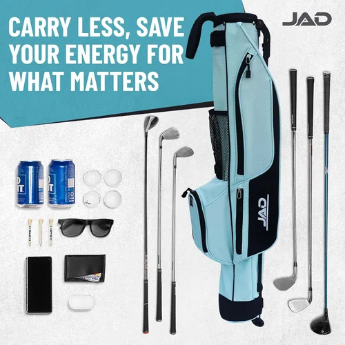 Miniatura 5 de Sunday - Bolsa de golf de alta calidad para todos los días con soporte para hombres, mujeres y mujeres, ultraligera, fácil de transportar bolsa