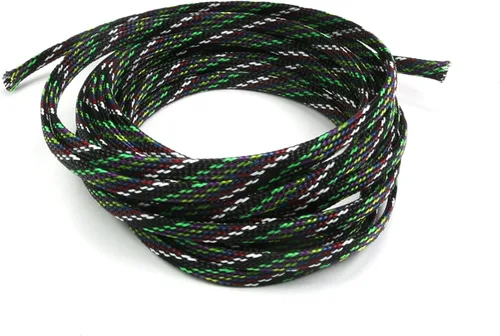 Miniatura 37 de Aicosineg Funda de cable trenzado flexible de PET de 16 pies de ancho de 0.5 pulgadas de ancho, funda de malla de alambre flexible para TV, audio
