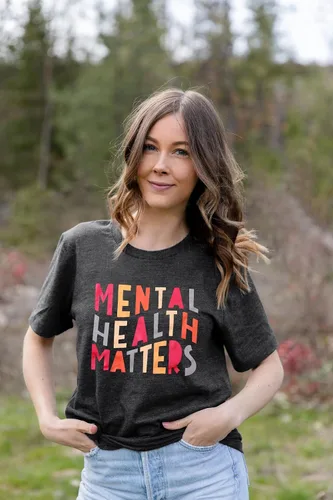 Miniatura 3 de Camisa de salud mental para mujer, terapeuta y psicóloga, camisetas inspiradoras con gráficos motivacionales, regalos